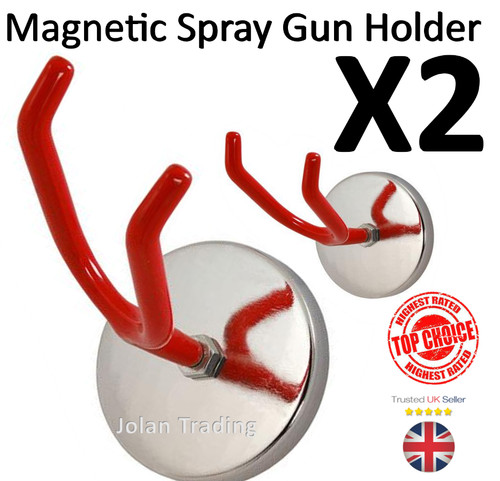 Magnetic spray gun holders - gun,