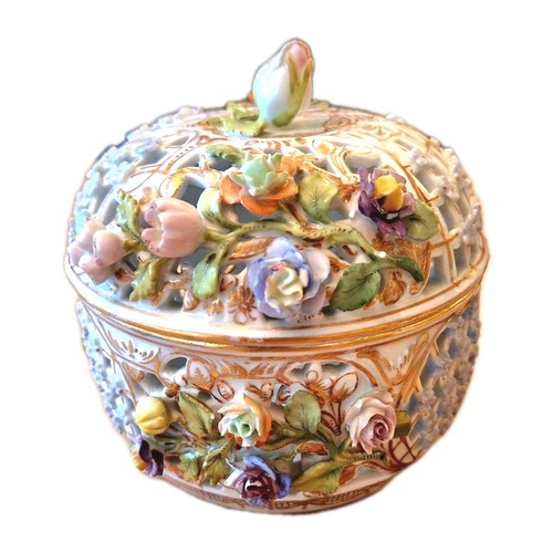 Antique floral encrusted - antique,
