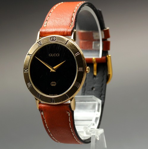 Vintage gucci 3000m gold black - vintage,