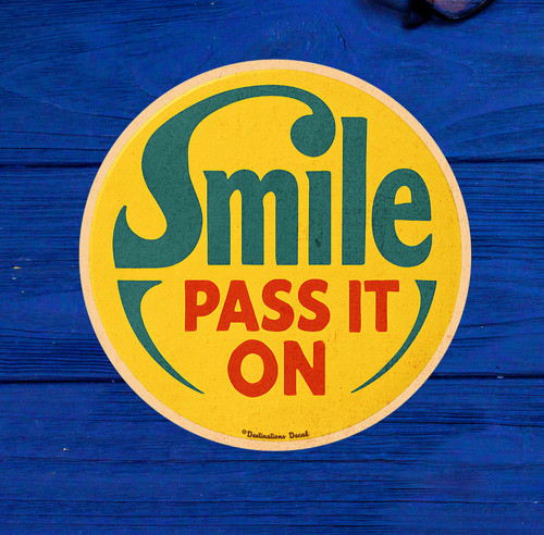 Smile pass sticker decal - pass, it