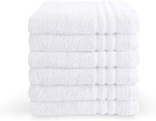 Luxury White Bath Sheet 650 gsm 100% Cotton 90 x 150 cm Hotel Quality