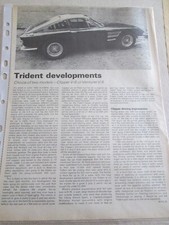 TRIDENT - TVR Trident Clipper Info and Adverts 1969 & 1990s Info Card