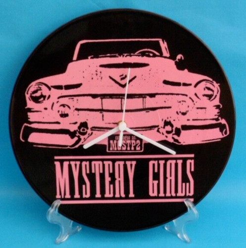 Mystery girls clock upcycled - girls,