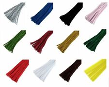 Trimits Chenille Craft Pipe Cleaners 30cm x 6mm - Plain x 30 or Glitter x 20 