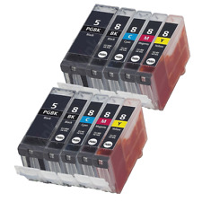 10 Ink Cartridge for Canon iP4300 iP4500 iP5100 iP5200 iP5200R iP5300 PGI5 CLI8