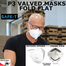 FFP3V MASK.P3V.DUST MASK.WOOD. MDF. SANDING.WELDING.PESTICIDE.SPRAYING. ASBESTOS