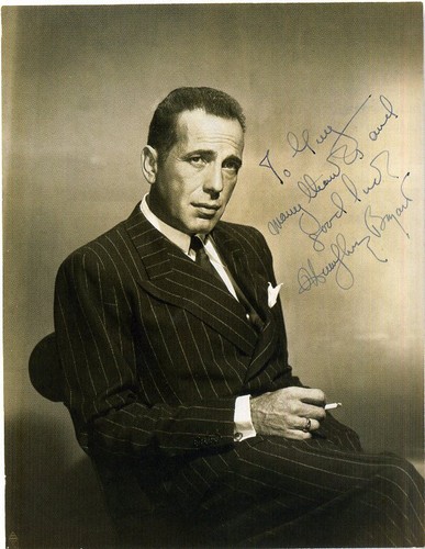 Humphrey bogart autographed - bogart,