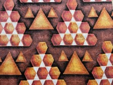 Mid Century 50's 60's  abstract cotton barkcloth fabric Atomic Vintage