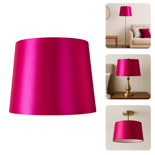 Hot pink empire drum lampshade - hot,