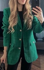 ZARA GREEN TEXTURED BOUCLE