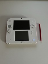 Nintendo 2DS White And Red Console w Charger & 3 Games