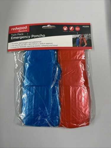 Reusable rain ponchos twin - reusable,