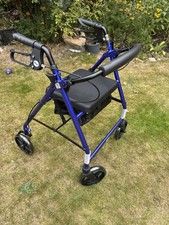Drive Devilbiss Healthcare R8 Blue Lightweight Aluminium Rollator With Height