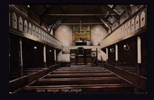 Durham Consett LEADGATE Weslyan Chapel Interior used 1907 postcard