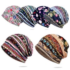 Winter Warm Sleep Caps Head Wrap Chemo Hat Muslim Hijabs Women Turban Hat