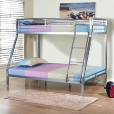 BOLTLESS TRIPLE BUNK STRONG SILVER SECONDS  MUST SEE DESCRIPTION