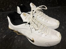Men's Nike Shox R4 White,Gold