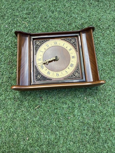 Vintage wooden mantel clock - wooden,