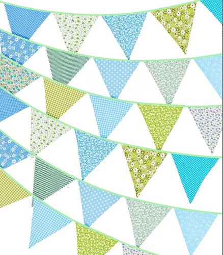 Bunting garden double sided - garden,