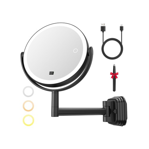 Wall mounted lighted - lighted, makeup