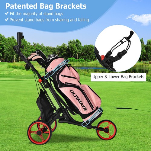 Wheel golf push cart - push,