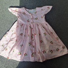 Next Girls Strawberry Print Dress 4-5  Years
