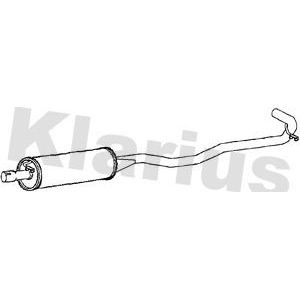 Klarius centre pipe silencer - klarius, &