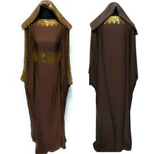 Luxury Women Brown Batwing Abaya Jilbab