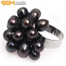 Ring For Women Black White