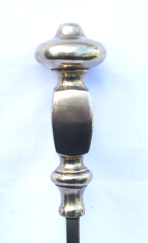 Antique brass poker fire - antique,