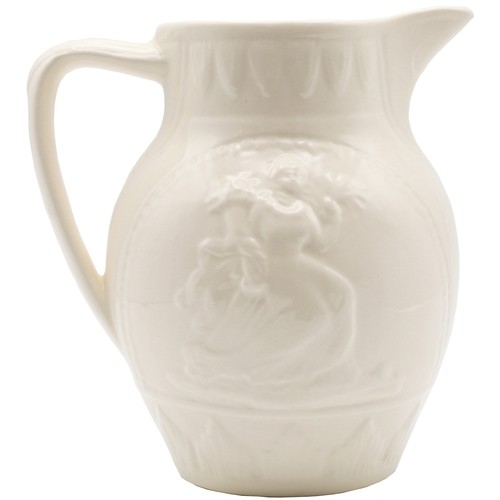 Royal creamware jug flower - creamware,