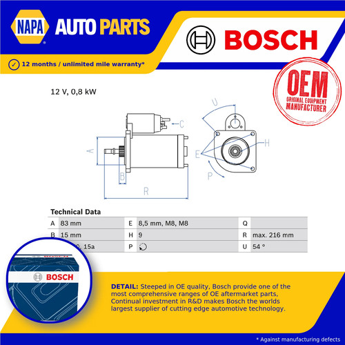 Starter motor fits golf - starter, vw