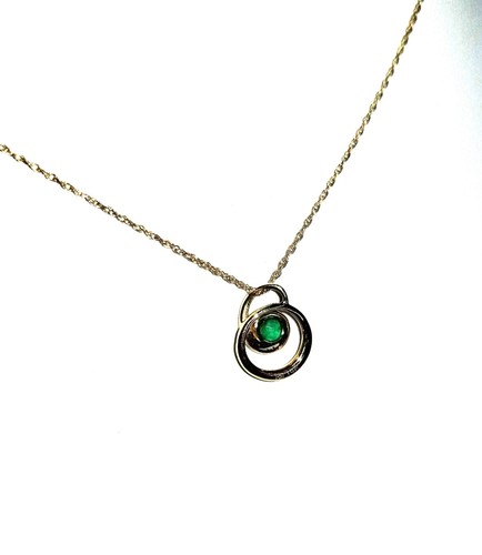 Solid yellow gold emerald - yellow,