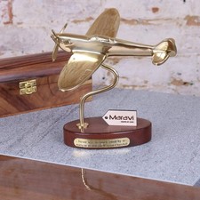 Brass 19cm Spitfire Model With