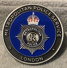 UK Metropolitan Police Service-New Scotland Yard C3R Crown Challenge Coin - 44mm