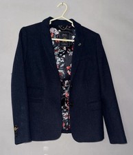 Joules Navy Blue Tweed Jacket