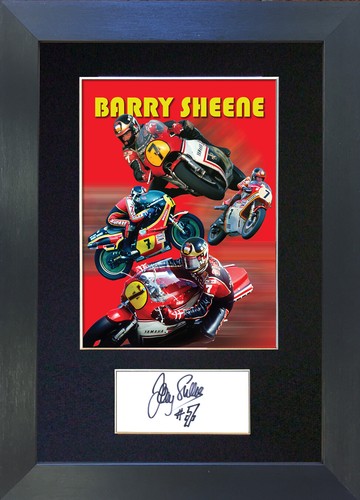 Barry sheene signed mounted - sheene,