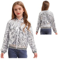 UK Girls Sequin Jacket Long