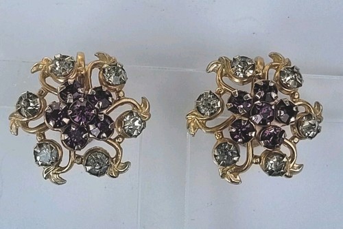 Vintage floral prong set - prong,