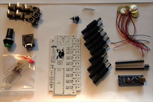 Diy midi drum kit - diy, nano-8