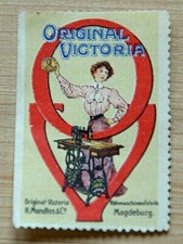 39493 Vignette Advertising Original Victoria Sewing Machine Factory
