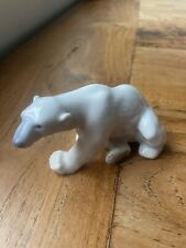 Bing And Grondal  Danish vintage polar bear Sitting figurine Signed # 2217