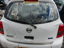 2014 NISSAN MICRA MK4 (K13) 5 DOOR BOOTLID WHITE PAINT CODE 	QM1