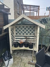 Solid Wood Garden Arbour Seat