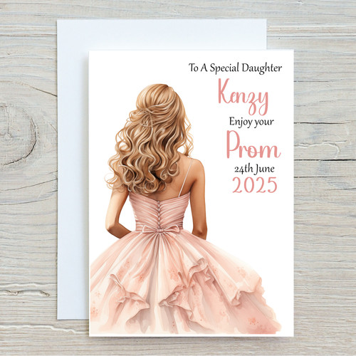 Personalised prom card school - personalised,