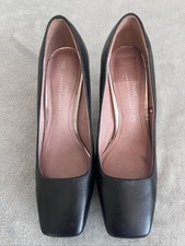 Next Black Leather High Heel