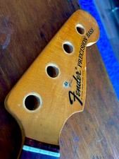 1974 FENDER PRECISION BASS NECK ROSEWOOD MAPLE EXCELLENT