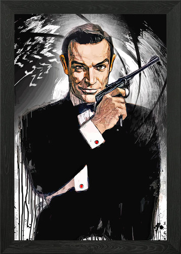 James bond 007 - framed, art