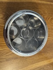 Masala Dabba Stainless Steel Spice Tin Clear Lid