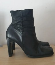 Vintage Barratts Black Leather